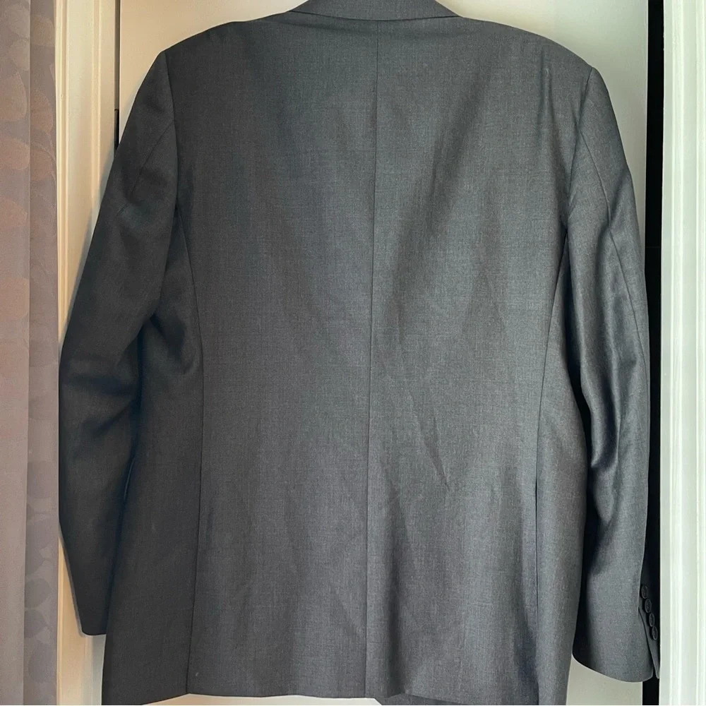 Canali Made In Italy Men Suit Jacket 100% Wool Size 50R *READ*